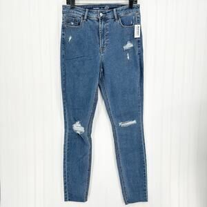 Blue Distressed Women Jeans